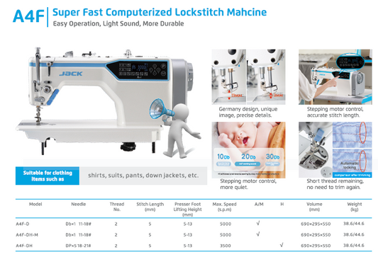 JACK A4F SEWING MACHINE